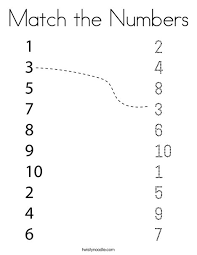 Match The Numbers Coloring Page Twisty Noodle Learn more about each type below, complete with the most popular examples of. match the numbers coloring page