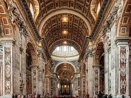 Pietro in vaticano (interior view of st. Interior Basilica San Pedro Ciudad Del Vaticano Roma St Peters Basilica Vatican Tours St Peter S Basilica