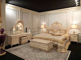 White And Gold Collection Classic Furniture Luigi Xvi Style Classic Bedroom Luxurious Bedrooms Bedroom Design
