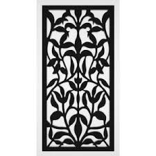 Trex Mediterranean 2 Ft X 4 Ft Black Vinyl Decorative Screen Panel Pack Of 2 2448tx 1 5 Bk Med Th In 2020 Decorative Screen Panels Decorative Screens Vinyl Decor