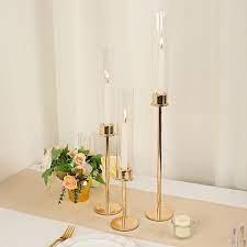 Hurricane Taper Candle Holders