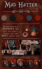 mad hatter moodboard edit