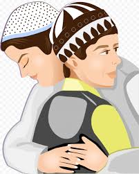 1300 x 1390 jpeg 217 кб. Muslim Father And Son Greeting Eid Mubarak Cartoon Citypng