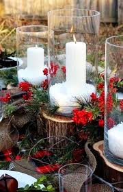 Mumlarla Masa Susleme Noel Dekorasyonlari Rustik Noel Tatiller