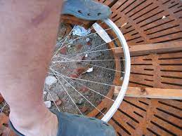 The first step is observing the rims and spokes. Stomp Straighten A Bicycle Wheel 6 Steps With Pictures Instructables