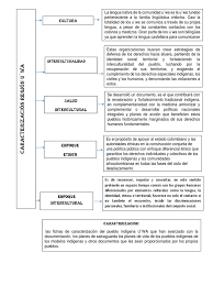 Garantizar la salud y el bienestar de los pueblos indígenas. Mapa Conceptual Caracterizacin Interculturalidad Politica