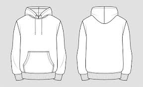 How to draw a hoodie. Premium Vector Fashion Technical Sketch For Men Hoodie Front And Back View Technical Drawing Kids Clothes Sportswear Casual Urban Style