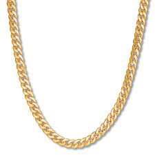 Make a statement with our cuban necklace. Men S Miami Cuban Link Necklace 10k Yellow Gold 24 Length Kay