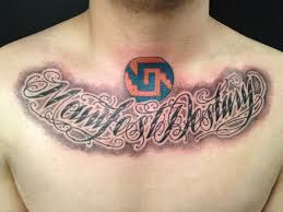 Do not miss our most special fonts for your tattoos, drawings, prints, murals. Chest Script Tattoo Quotes Quotesgram