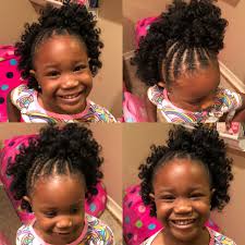 Quick And Easy Little Girls Crochet Hairstyle Used X Pression Curlette 10 Medium Rod Hair Kids Crochet Hairstyles Braids For Kids Natural Hair Styles