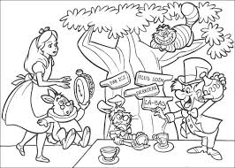 This story conquered the hearts of both adults and children; Alice In Wonderland Coloring Book Pages Free