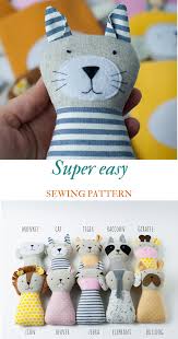 10 Animal Doll Sewing Patterns Pdf Tutorial Kid Craft Diy Etsy In 2020 Doll Sewing Patterns Baby Sewing Projects Sewing Stuffed Animals