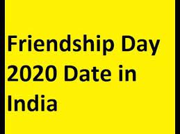 List of dates for other years. Friendship Day 2020 Date In India Youtube