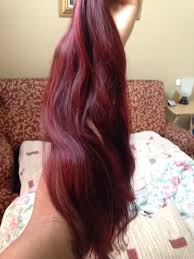 Loreal Hicolor Hilights In Red 40 Developer 10 Mins Dark Wine Red Magenta Hair Loreal Hair Color Loreal Hicolor