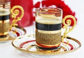 Luxury Coffee Glass Decorated With Gold Coffee Glass Coffee Glasses
