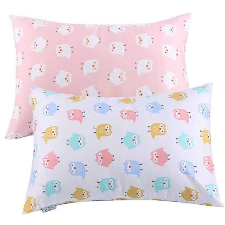 Amazon.com: Kids Toddler Pillowcases - 2 Pack Pillowslip Case Fits Pillows Sized 13 x 18 or 12x 16 for Kids Bedding Pillow Cover Pink/White Owl Baby Pillow Cases - by UOMNY |