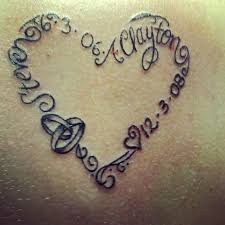 Tattoo With My Husbands Name Our Anniversary Date My Sons Name And His Birthdate Me Tattoos Name Tattoos Heart Tattoo Designs