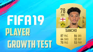 His potential is 92 and his position is rm. Fifa 19 Jadon Sancho 12 20 Upgrade Growth Test Youtube