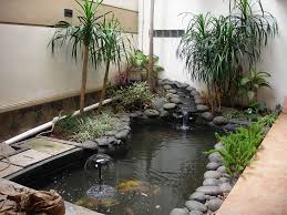 Inspirations Modern Indoor Fish Pond Design To Decoration Your Home Indoor Koi Pond Design Ideas Ponds Backyard Minimalist Garden Koi Pond Design