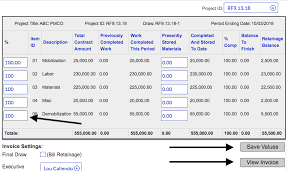 Contractor schedule of values template kleobergdorfbibco | 1280 x 772. Fcs Production Aia Billing Fcs Roofing Software