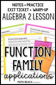 Always Short On Word Problems Give Your Students Practice With Identifying Function Families From Equations And Ap Algebra Lesson Plans Lesson Algebra Lessons