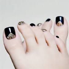 Estas uñas son perfectas para fiestas y ocasiones especiales. 24 Unids Caja De Purpurina Brillante Para Unas Postizas Color Dorado Y Negro Para Unas Postizas Cortas Con Pegamento Para Verano Unas Postizas Aliexpress