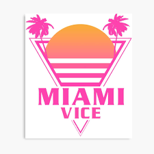 I didn't get back an exact. Miami Vice Photographic Print By Kiboune Redbubble