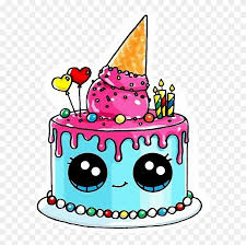 Find images of birthday cake. Cake Icecream Icecreamcone Cakerainbow Heart Pinkfreeto Cute Happy Birthday Drawings Free Transparent Png Clipart Images Download
