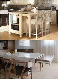10 modern pull out & slide kitchen table designs for saving space. Kitchen Island With Pull Out Table English Lessons