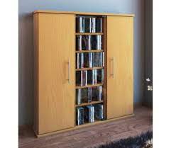 Cd/dvd schränke in metallicgrau mit tür. Cd Dvd Regal Schrank Santo Mit Turen Buche Vidaxl De