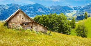 The barn at fallingwater was originally built in 1870. Hillside Barn Jigsaw Puzzle