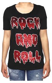 Mens branded t shirts sale. My Brand Womens Rock And Roll Black T Shirt Womens T Shirt Online Boudi Fashion Wmb Ts067 H002