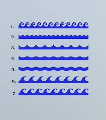 This cute set of wave wall decals measures 15 feet wide! Pin On Papan Bunga