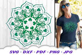 Download Shamrock Mandala Svg Dxf Cut Files 516493 Svgs Design Bundles