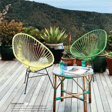 A Round Up Of 20 Of The Best Patio Chairs The Season Photo Via Real Living Magazine Patio Chairs Outdoor Chairs Acapulco Chair
