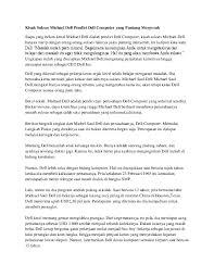 Sukses menurut kbbi (kamus besar bahasa indonesia) artinya adalah berhasil. Doc Kisah Sukses Michael Dell Pendiri Dell Computer Yang Pantang Menyerah Waskito Kukuh Academia Edu