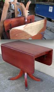The Craftsman Duncan Phyfe With Water Damage Dining Table Makeover Drop Leaf Table Table Makeover