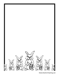 Easter printable lined writing paper. Easter Bunny Writing Paper Have Fun Teaching