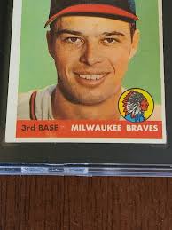 Upgraded to a 1956 = My 1958 Topps Ed Mathews SGC 5 is For Sale :  r/baseballcards_vintage