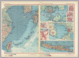 Bangkok, ho chi minh city, haiphong, hong kong, guangzhou, manila. South China Sea South East Asia Selected Areas Pergamon World Atlas David Rumsey Historical Map Collection
