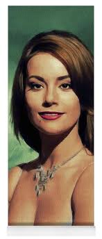 Claudine Auger, Actress Yoga Mat by Esoterica Art Agency