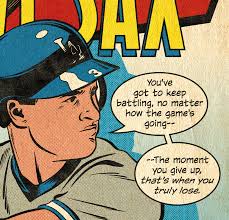 161. "Steve Sax" 7" x 10.5" Art Print