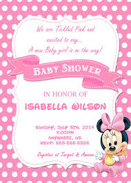 Baby Minnie Mouse Baby Shower Invitation Minnie Mouse Invitations Minnie Mouse Baby Shower Minnie Baby Shower