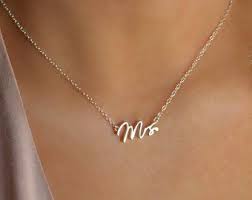 Mrs Necklace Engagement Gift Bride Gift Mrs Jewelry Rose Gold Mrs Necklace Silver Mrs Necklace Gold Mrs Necklace Jewelry Diamond Necklace Necklace