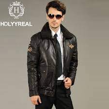 Online Get Cheap Leather Pilot Jacket Aliexpress Com Alibaba Group Pilot Jacket Jackets Photoshoot Outfits