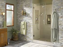 We have what you need breathe new life into your bathroom design with bathroom décor and luxury bathroom furniture and fixtures like vanities, shower doors. Shower Alcove With Natural Accents Tropical Bathroom Charlotte By Lowe S Home Improvement Houzz