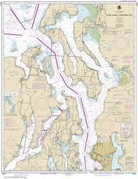 18441 puget sound northern part nautical chart