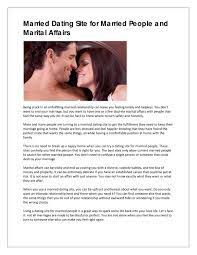 The women on most of the sites leave a lot to be desired. Married Dating Site For Married People And Marital Affairs By Findnew Pasison Issuu