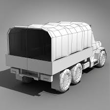 Future Armored Truck 3d Max Armored Truck Low Poly Car Low Poly Games