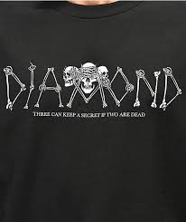 Diamond Supply Co Secrets Die Black T Shirt Zumiez
